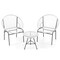 3-Piece White Acapulco Patio Set with 2 Chairs & Tempered Glass Table